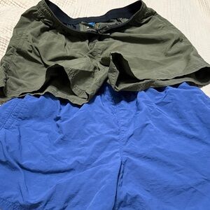 Old Navy Men's Athletic Shorts - Forest Green and Cobalt Blue